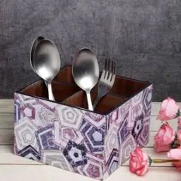Geometric Print Cutlery Holder-image-63