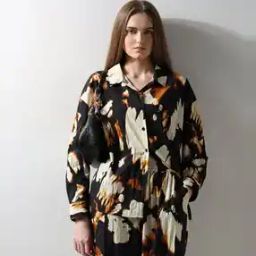 Women Printed Relaxed Fit Shirt & Pants Set-image-38