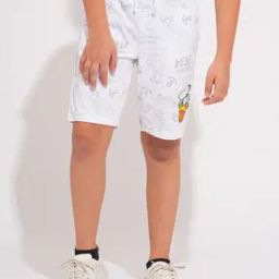 Mid-Rise Shorts with Drawstring Waist-image-77
