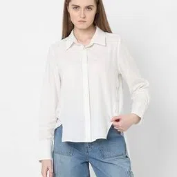 vero moda Women Concealed Placket Regular Fit Shirt-picture-20