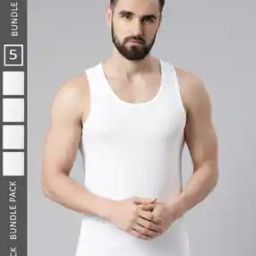 Pack of 5 Men Regular Fit Vests-image-68