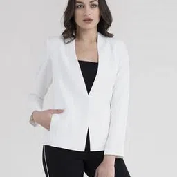 Solid Full Sleeves  Blazer-image-2