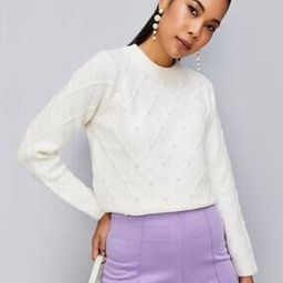 Embellished Round-Neck Sweater-image-70
