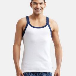 Cotton Scoop Neck Sleeveless Vest-image-87