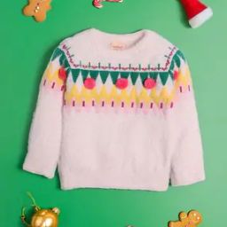 Girls Patterned-Knit Pullover-image-25
