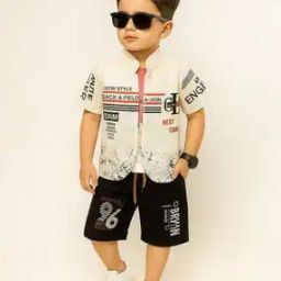 Boys Typographic Print Shorts & T-Shirt Set-picture-6