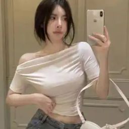 Women Off-Shoulder Slim Fit Top-image-7