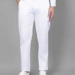Men Slim Fit Flat-Front Trousers-image-59