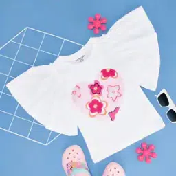 Girl Embellished Regular Fit Top-image-68