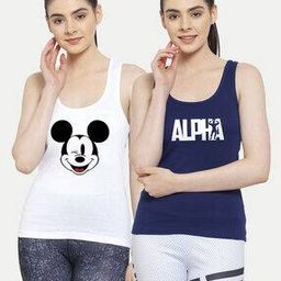 Pack of 2 Cartoon Print Tank Top-image-101