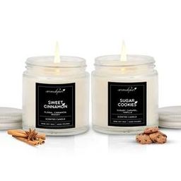 Set of 2 Scented Soy Wax Candle Jars-19