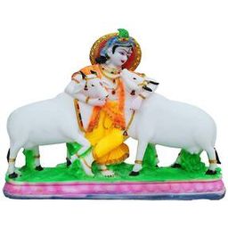 Krishna Ji With 2 Kamdhenu-image-39