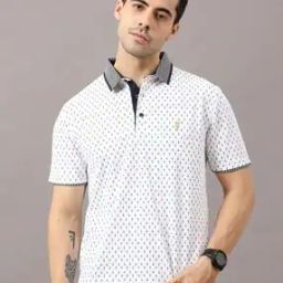 Micro-Print Polo T-shirt-picture-3