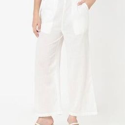 Women Straight Fit Pants with Elasticated Waist-image-39