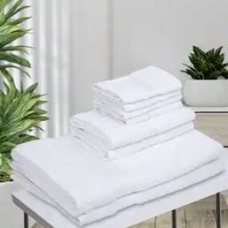 Set of 8 Cotton Bath Towels with Hand Towels & Face Towels-image-70