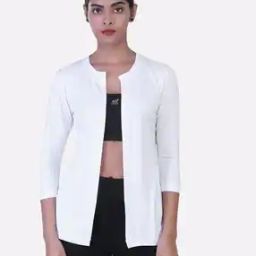 Solid Open Front Shrug-40