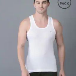 Pack of 5 Men Solid Combed Cotton Shrinkless Vest-image-89