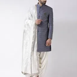 Men Stole with Zari Border-picture-35