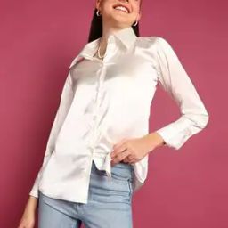 Spread Collar Shirt with Full Sleeves-20