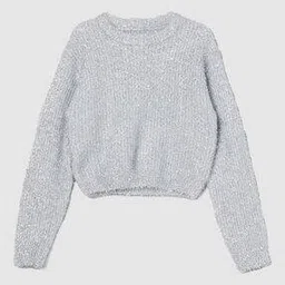 max Girls Metallic Fuzzy Sweater-picture-3