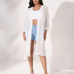 Women Longline Shrug-47