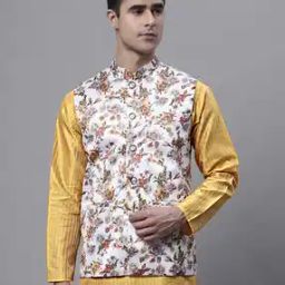Floral Print Nehru Jacket-21