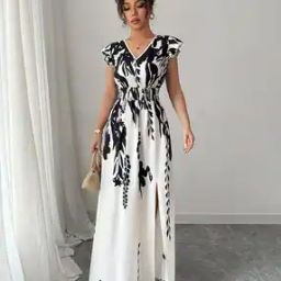 Women Floral Print A-Line Dress-image-66