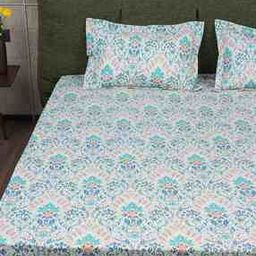 200 TC Printed Single Bedsheet with Pillow Covers-image-40