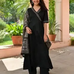 Women Self-design A-line Kurta Set-image-4