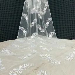 Women Embroidered Dupatta with Scalloped Border-image-10