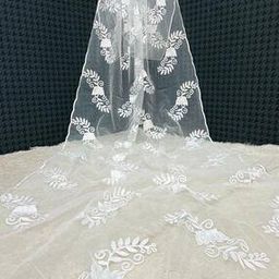 Women Embroidered Dupatta with Scalloped Border-image-56