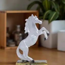  Galloping Horse Hand-Painted Resin Figurine Showpiece-29