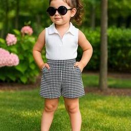 Girl Printed Shorts & Top Set-image-47