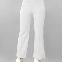Women Textured Relaxed Fit Pants-image-99