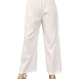 Women Flat Front Palazzos with Elasticated Waist-image-17