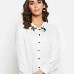 Shirt with Cuffed Sleeves-image-23
