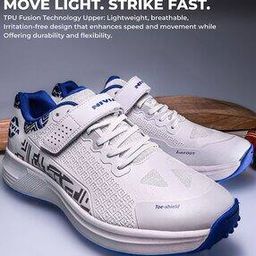 Men Cricket Shoes with Lace & Velcro Fastening -image-98
