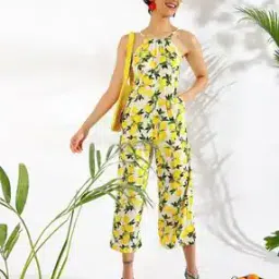 Women Jumpsuit with Strappy Sleeves-picture-15