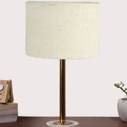 devansh Table Lamp with Jute Shade image 1