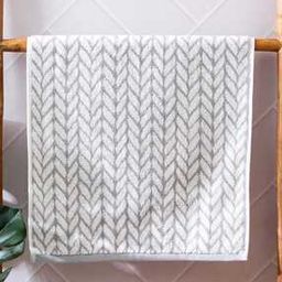  Printed Hand Towel with Stitch Detail-image-28