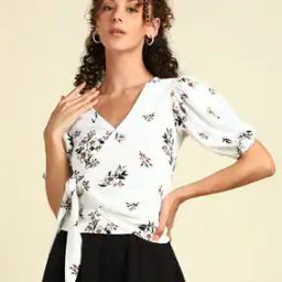 Women Floral Print V-Neck Top-picture-21