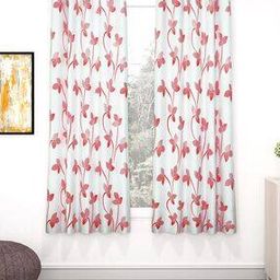 Set of 2 Floral Print Window Curtains-image-22
