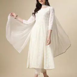 Women Embroidery Anarkali Kurta Set-image-48
