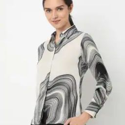 Women Printed Relaxed Fit Shirt-image-7