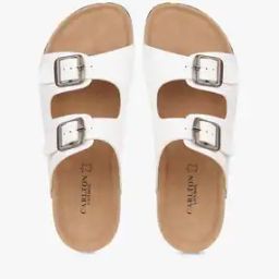Slip-On Sandals with Buckle Closure-10
