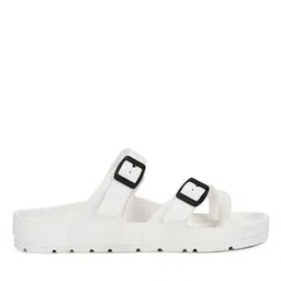 Men Open-Toe Slip-On Sandals with Buckle Accent-14