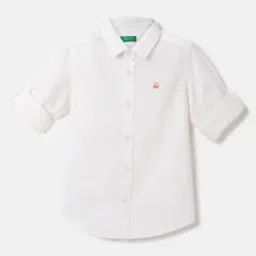 united colors of benetton Solid Spread Collar Shirt-picture-47