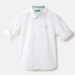 united colors of benetton Printed Spread Collar Shirt-picture-46