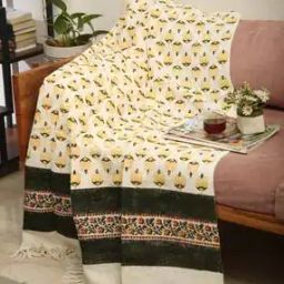Block Print Cotton Throw-22