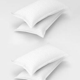 Set of 4 Striped Pillow Covers 27" x 17"-11